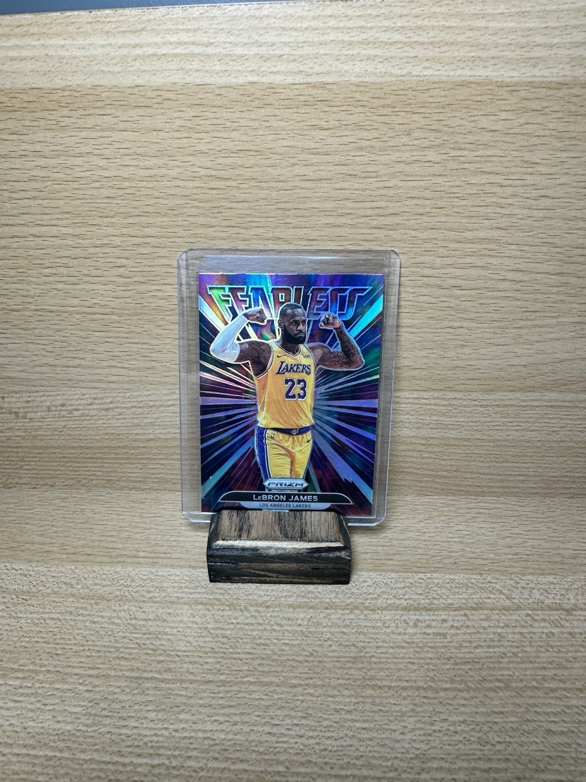 2021-22 Panini Prizm Fearless LeBron James Silver #6 🟡🟣👑