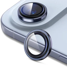 For iPhone Air Metal Ring Tempered Glass Camera Lens Protector