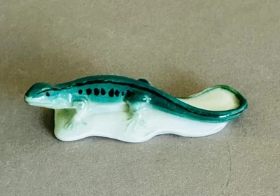 Alte Porzellan Figur Karl Ens Echse Eidechse Lizard Volkstedt  Porcelain - Bild 1 von 4