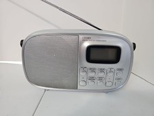 COBY CR-202 Digital Display 4 Band Radio FM/AM, SW-1-2 with Clock
