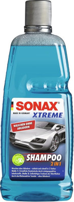 SONAX XTREME Shampoo 2 in 1 (1 Liter) Autoshampoo Konzentrat Ohne Abledern Zur R
