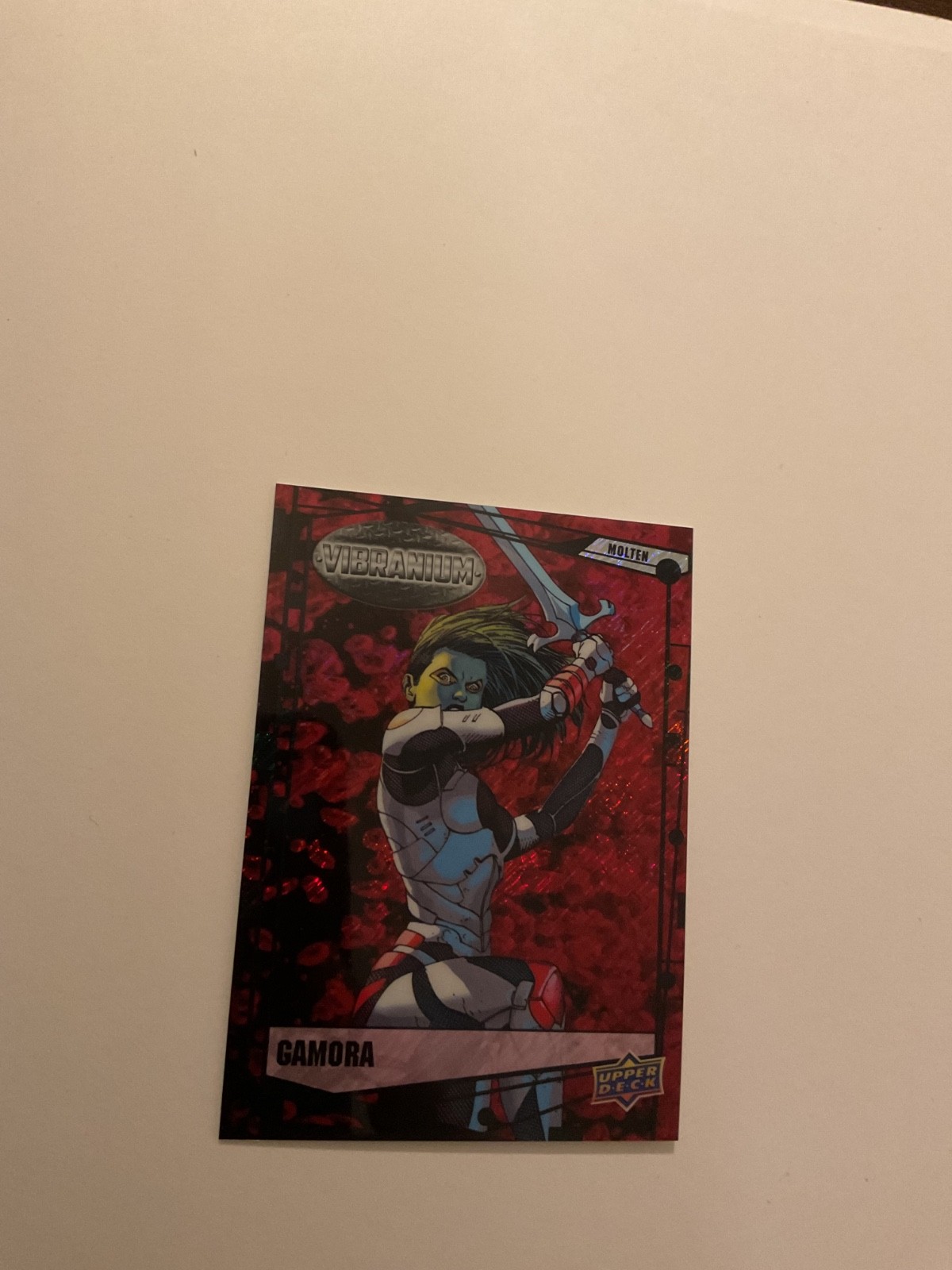 2015 Marvel Vibranium Molten #/299 Gamora Card 28