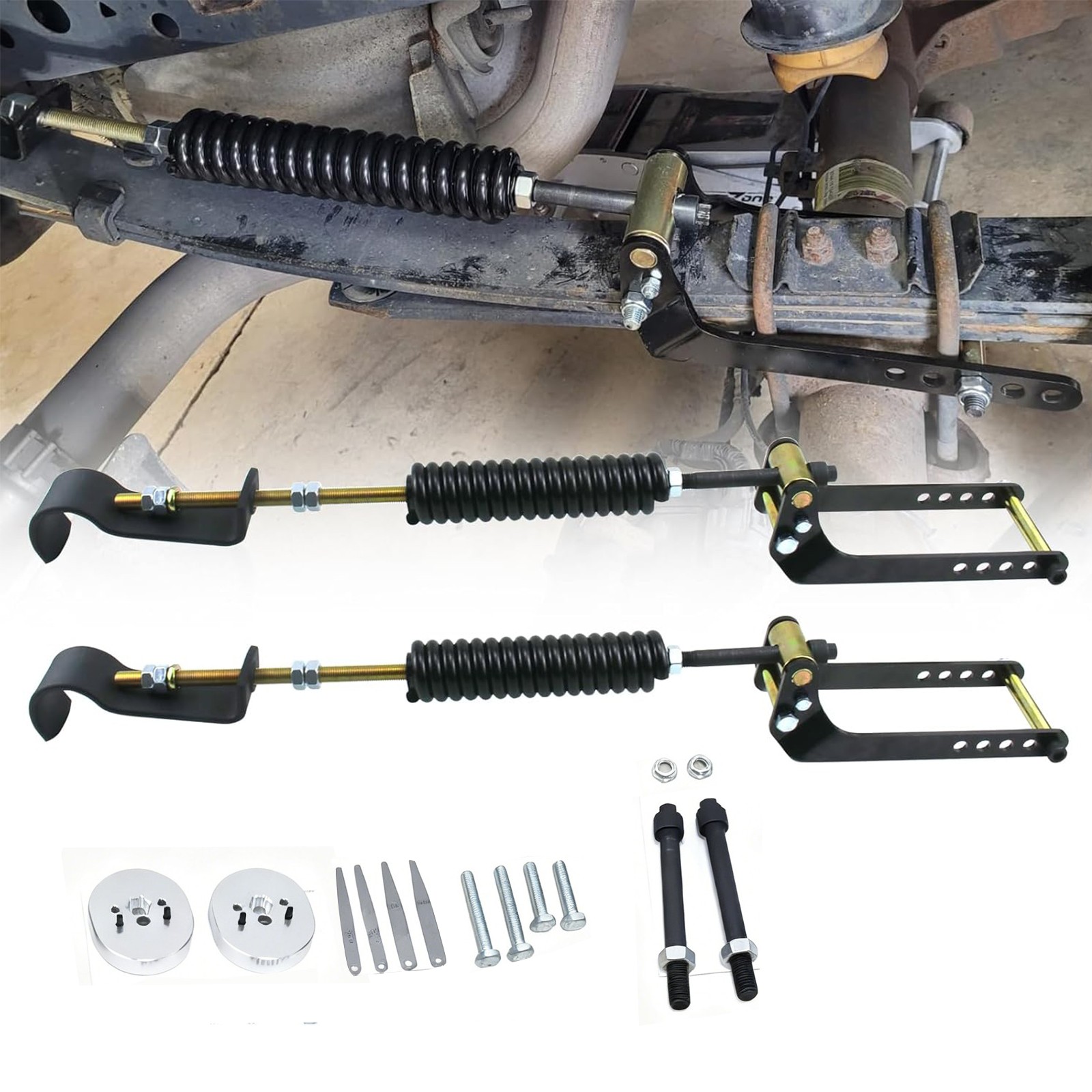 Suspension HD Leaf Spring Helper Kit Fit for Chevy GMC 1500 1990-2022 ...