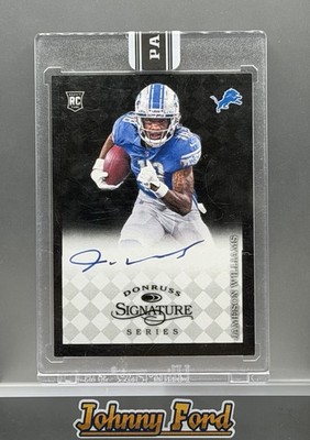Jameson Williams 2022 Donruss Signature Series Instant Black 1/1 Auto Sealed RC