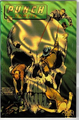 Punch Comics #12 Gus Ricca Cover Art Pre-Code Horror Green Foil AP NM-