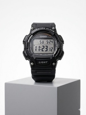 Casio Men's Watch W736H Super Illuminator Digital Quartz Black  Resin Black 3446