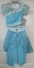 Disney Store Jasmine Costume Size 4 XS Aladdin Turquoise Harem Bandeau Princess
