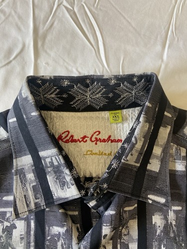 Robert Graham Limited Edition Rats The Musical Dress Shirt 3XL Classic Fit - Picture 13 of 20