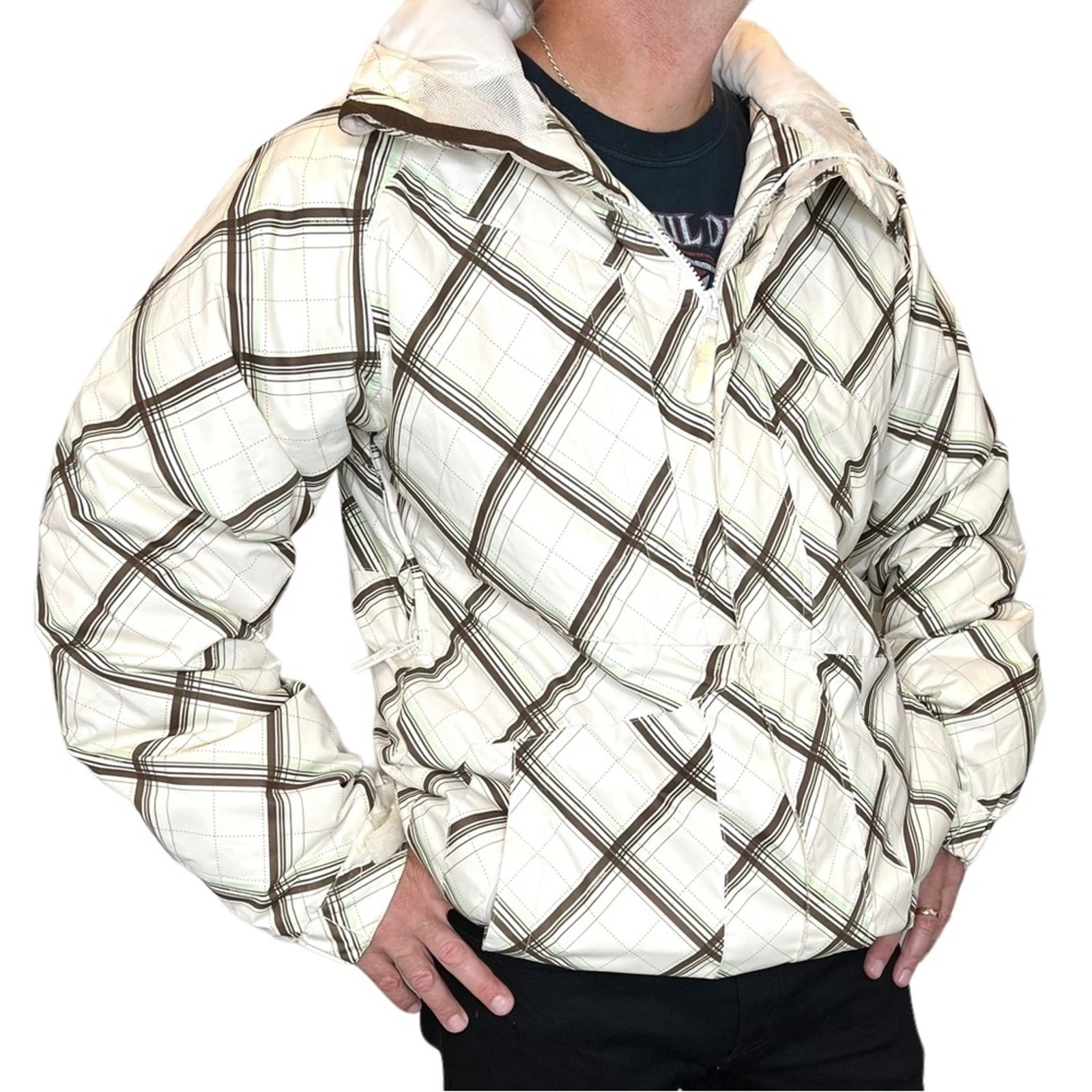 Quiksilver Men's Snow Jacket U-Ramp Utility Series 5K Waterproof Hood Medium