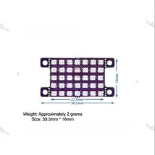 35 Pieces of 2020 RGB LED Panel (5x7 Rectangular with 4 Holes Per Piece) New