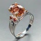 Gemstone ring Natural Tourmaline Ring 925 Sterling Silver Size 6.5 /R465754