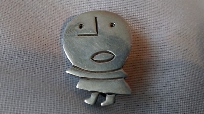 Broche Ancienne En Argent 925 - Signée Mexico Alex, Excellent état, Occasion
