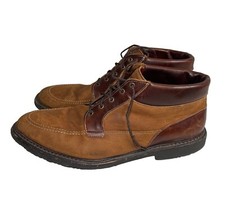 Allen Edmonds Cascade Brown Leather Moc Toe Ankle Boots Mens Size 15 D
