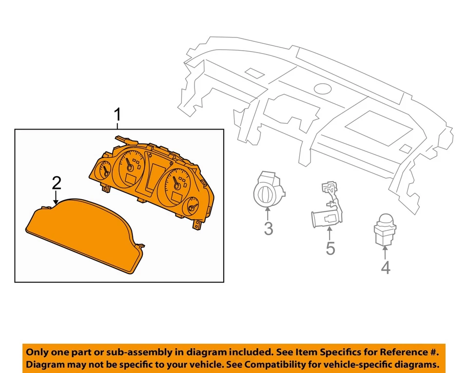 Chevrolet Caprice Police L77 2011 2013 OEM 6,0 L velocímetro A2C53435731 Foto 3 de 4