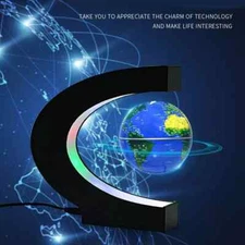 Magnetic Levitation Globe Floating World Map LED Night Light Rotation Globe Gift