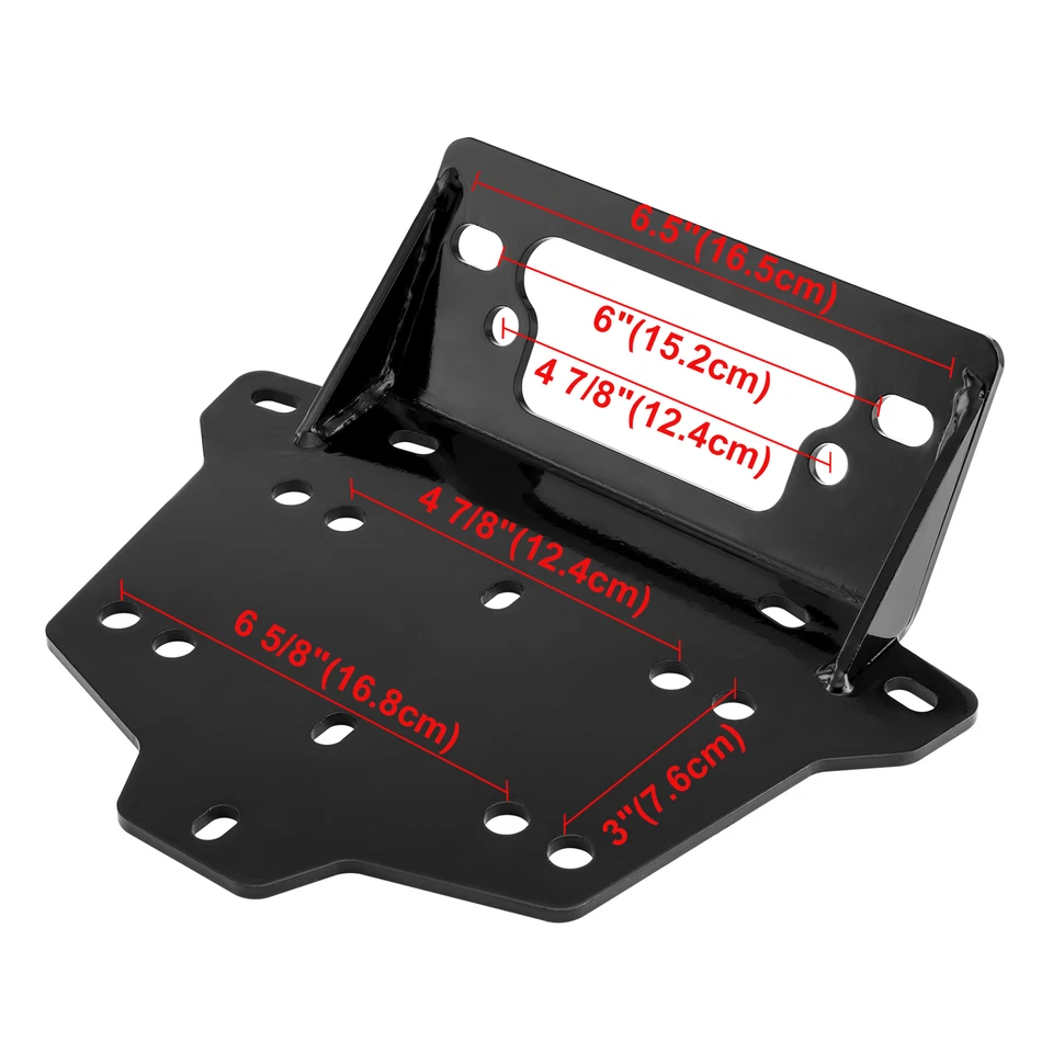 UTV Steel Front Winch Mount Plate For Can-Am Maverick 1000 1000R Max 2013-2018 — 第 4/4 张图片