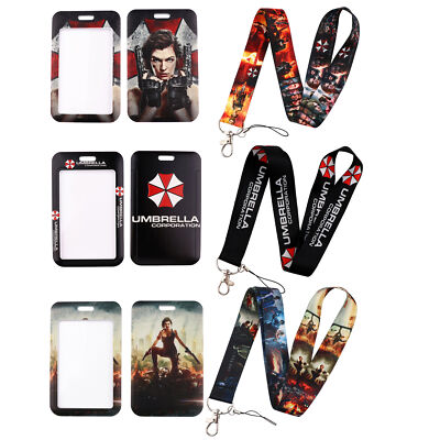 Umbrella Corporation Lanyard Neck Strap ID Card Holder Cell Phone Rope Keychain