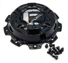 Fuel Center 1004-62GB Gloss Black Dually Front Center Cap, 10x225