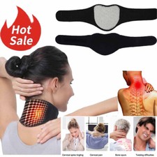 Self Heating Magnetic Therapy Tourmaline Pain Relief Neck Wrap Support Collar   