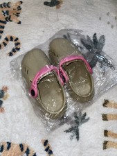 Brand New Zara Crocs Beige And Pink Size 26 Kids 