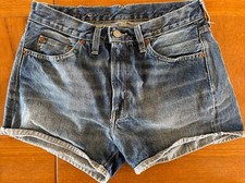 Hot LVC 1954 LEVI'S 501Z XX BIG E Shorts Denim Jeans 29 Vintage Clothing