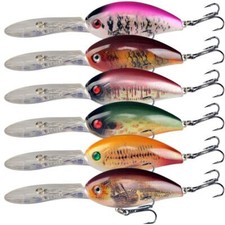 6PCS Big Swimbait Minnow Fishing Lures 18g Sinking Hard Jig Artificial Crankbait