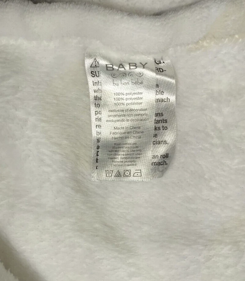 Manta bebé cordero lunares beige tostado Bon Bebe brazos 3D SUAVE marrón amoroso usada en excelente estado Foto 2 de 3