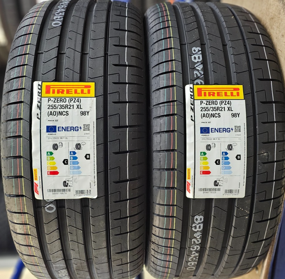 2X NEW PIRELLI P ZERO PZ4 255/35 ZR21 XL 98Y 255 35 21 NCS AO