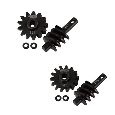 2PCS Axle Gear Overdrive Worm Differential 13T 14T for AX24 SCX24 RC Crawler