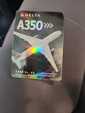 Delta Air Lines Pilot Trading Card from 2022, No. 60 Airbus A350-900