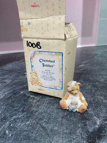 Cherished Teddies - Spring Bear Mini Fig - Bunny on Wheels - 916358 [B2]