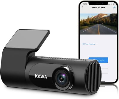 KAWA Dashcam 2K, WiFi, 1440P, Freisprech, Nachtsicht, 24H Parkmonitor
