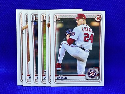 2020 Bowman Draft WASHINGTON NATIONALS team set 6 cards Cavalli Infante Henry