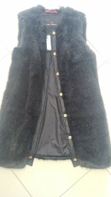 Peuterey Fellweste Schwarz, Gr. Xs (40 IT) NEU