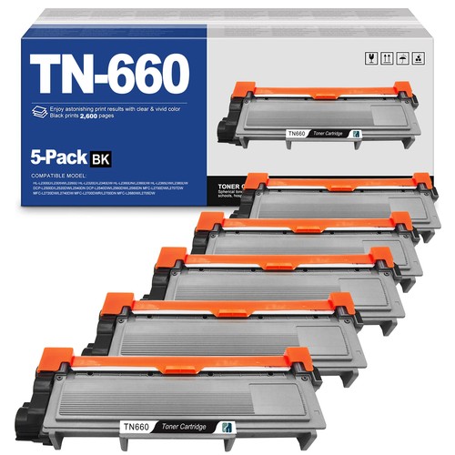 TN630 Compatibile Cartuccia Toner Nero Per Brother TN-630 – Confezione Da 2 – Per Stampanti HL-L2300D, MFC-L2680W, DCP-L2520DW