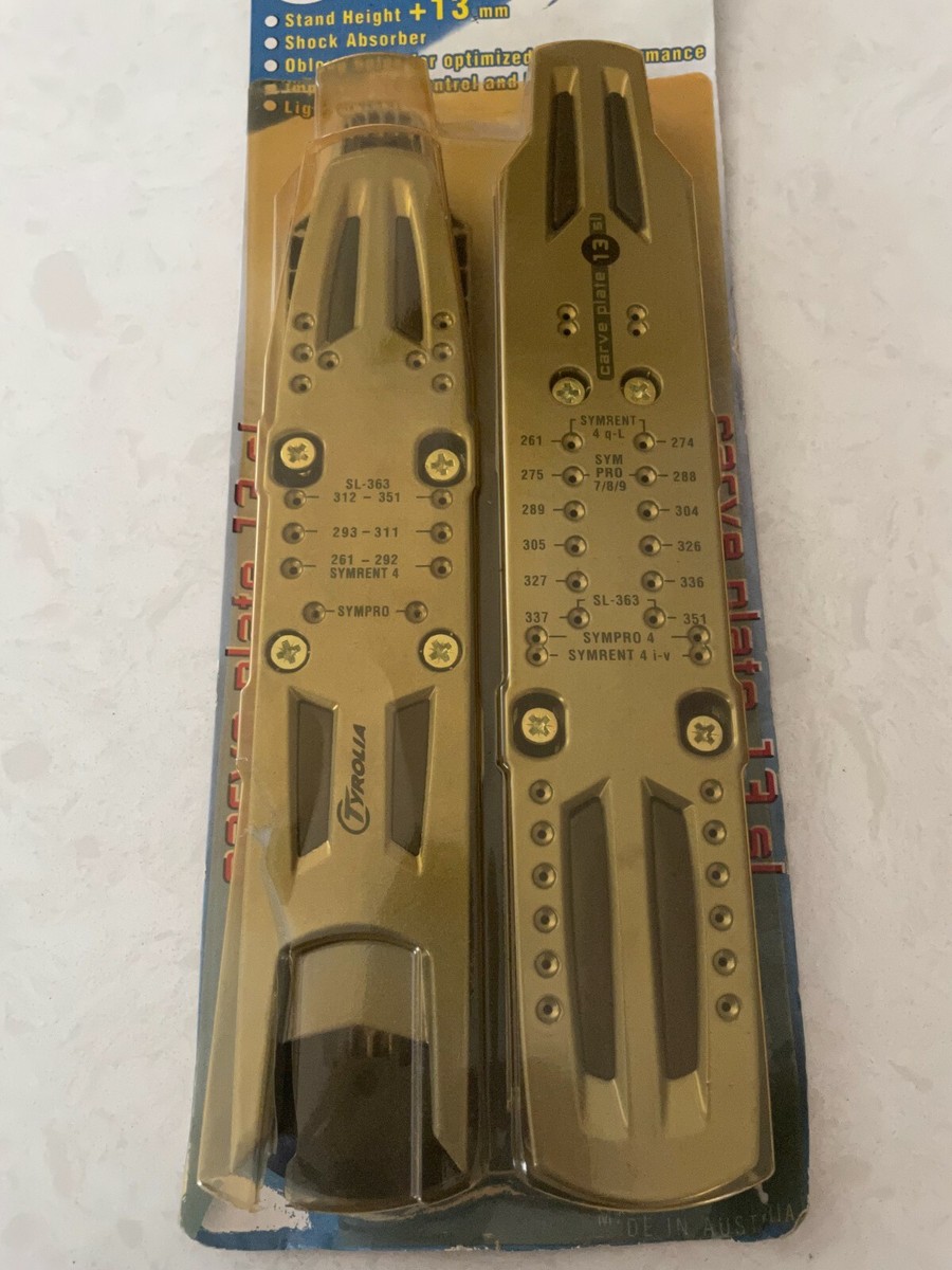 NEW Tyrolia Carve Plate 13 SL Set 13mm Height Shock Absorber NEW Tyrolia Carve Plate 13 SL Set 13mm Height Shock Absorber