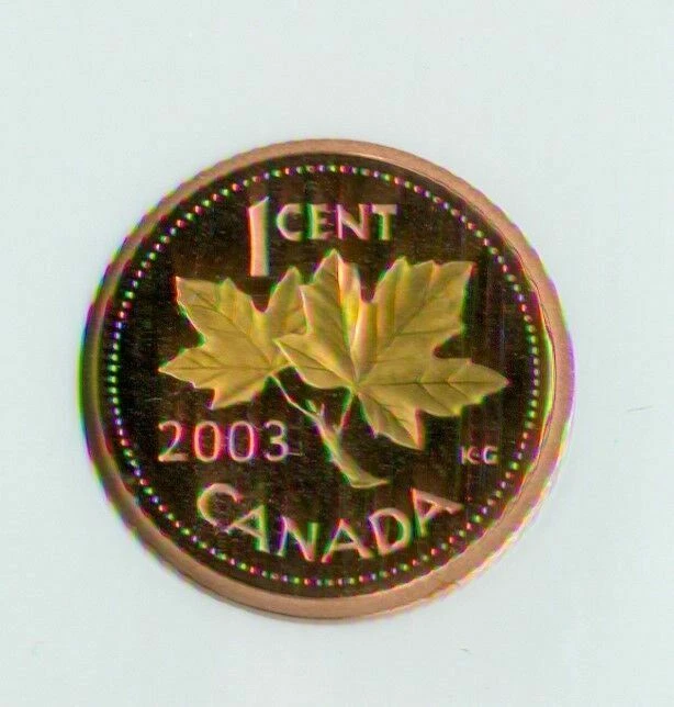 2003 CANADA ANNUAL 24K GOLD LEAF CENT NGC MAC PF69 UHCAM FINEST REGISTRY RARE * - Image 3 of 4