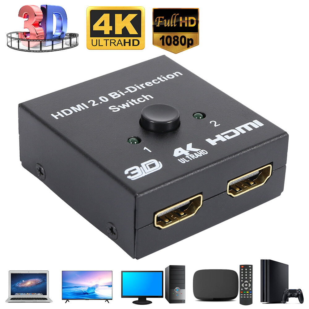 HDMI-Umschalter 2-in-1-out - 4K Splitter Mit Audio-Unterstützung