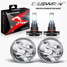 Pair Bumper LED Fog Lights Driving Lamps For Dodge Grand Caravan 2011-2019