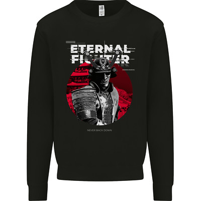 Samurai Fighter Skull MMA Mixed Martial Arts Kinder Sweatshirt Pullover