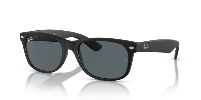 Ray-Ban New Wayfarer Matte Black/Blue 58 mm Sunglasses RB2132 622