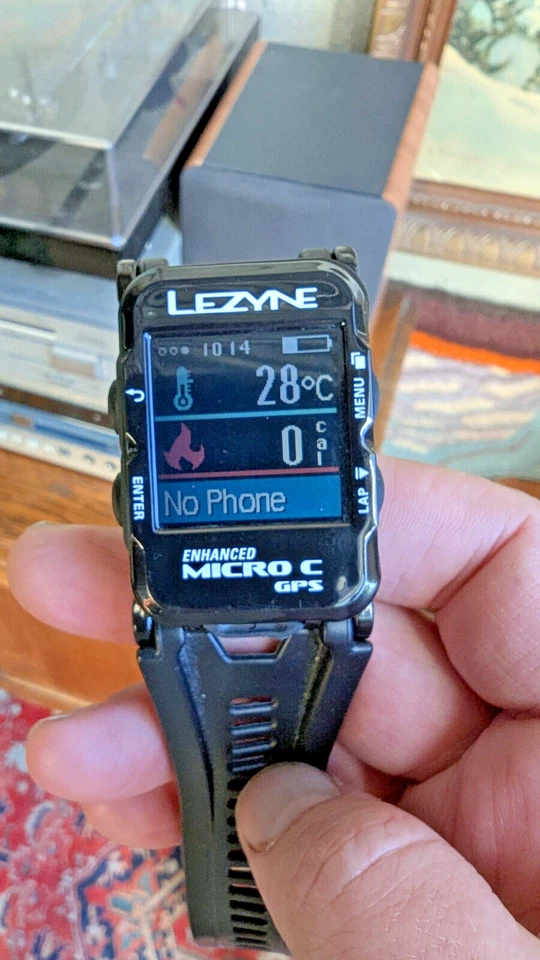 Lezyne Enhanced Micro C GPS - Wearable Biking/Cycling Computer - Color - Image 2 of 4