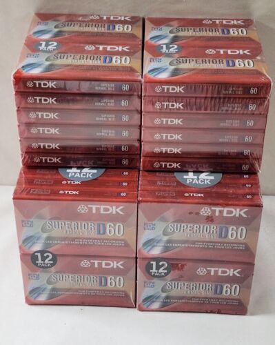 72 TDK D60 Minuten High Output Superior leere Audiokassetten - Bild 2 von 3