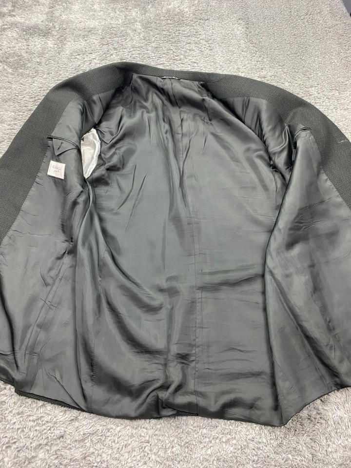 Blazer Canali Hombres 56R Proposta Tessuto Lana Tweed Abrigo Deportivo Chaqueta Hecho Itlay Foto 3 de 4
