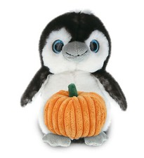 PLUSH PUMPKIN - SUPER SOFT PLUSH - GREY PENGUIN 9 INCH