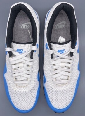 Nike Men Air Max 1 Golf White University Blue CI7576-101 Size 8 NWOB Classic 