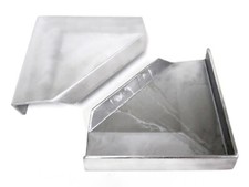 Heavy Duty Cast Aluminum Boat Transom Corner Brackets End Cap Covers MADE IN USA