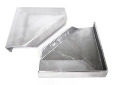 Heavy Duty Cast Aluminum Boat Transom Corner Brackets End Cap Covers MADE IN USA