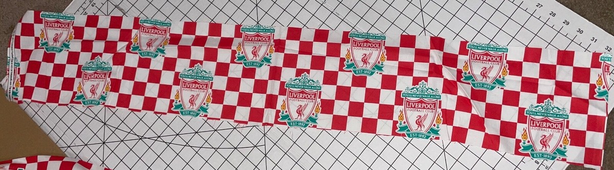 NEW Liverpool Football Club Soccer1892 Cotton Fabric 7”x44