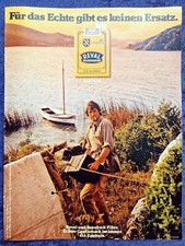Reval ohne Filter Zigaretten, originale Werbung aus 1979  am See